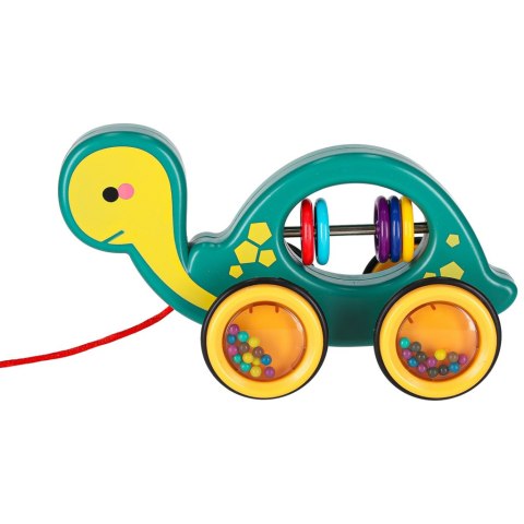 Żółwik do ciągania na sznurku zabawka sensoryczna mobilna grzechotka Kik Sp. z o. o. Sp. k.