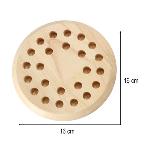 Gra logiczna pamięciowa memory chińczyk dopasuj kolory drewniana Kik Sp. z o. o. Sp. k.