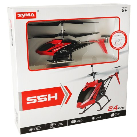 Helikopter zdalnie sterowany na pilota RC SYMA S5H 2.4GHz RTF czerwony Kik Sp. z o. o. Sp. k.