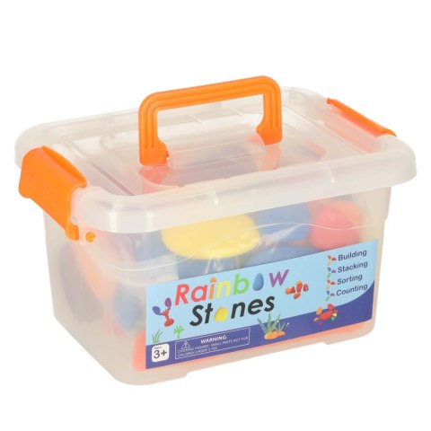 Kamyki kreatywne kolorowe układanka montessori 65 el. Kik Sp. z o. o. Sp. k.