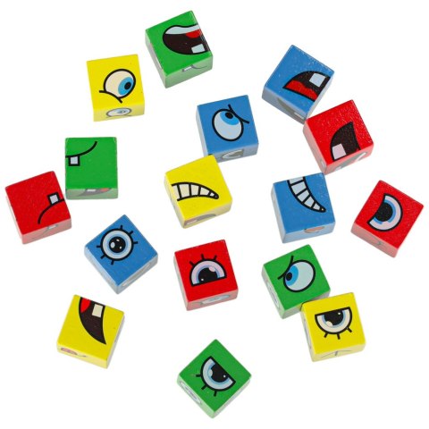 Klocki kreatywne montessori wyzwania zmieniające twarz emocje Kik Sp. z o. o. Sp. k.