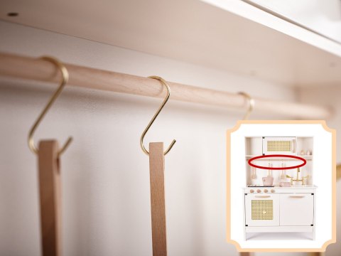 Kuchnia dla dzieci drewniana MDF retro z akcesoriami BOHO 100cm Kik Sp. z o. o. Sp. k.