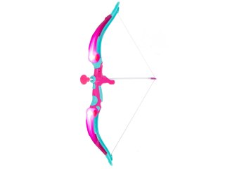 Łuk ze strzałami i tarczą zestaw strzelecki różowy Kik Sp. z o. o. Sp. k.