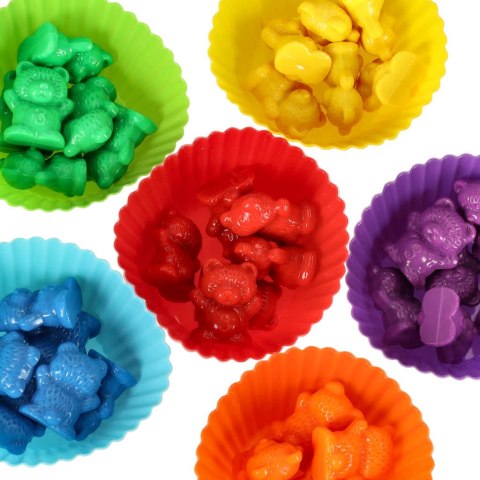 Misie edukacyjne gra nauka liczenia rozpoznawanie kolorów zestaw montessori rozwój zabawa 44el. Kik Sp. z o. o. Sp. k.