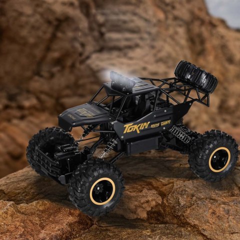 Samochód zdalnie sterowany na pilota RC Rock Crawler 1:12 4WD METAL czarny Kik Sp. z o. o. Sp. k.