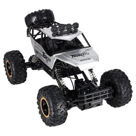 Samochód zdalnie sterowany na pilota RC Rock Crawler 1:12 4WD METAL srebrny Kik Sp. z o. o. Sp. k.