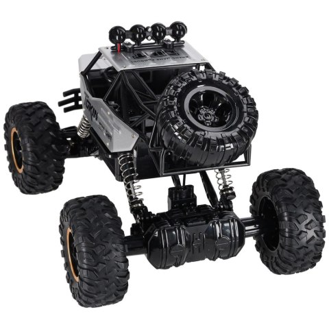 Samochód zdalnie sterowany na pilota RC Rock Crawler 1:12 4WD METAL srebrny Kik Sp. z o. o. Sp. k.