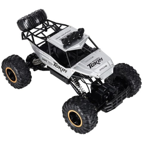 Samochód zdalnie sterowany na pilota RC Rock Crawler 1:12 4WD METAL srebrny Kik Sp. z o. o. Sp. k.