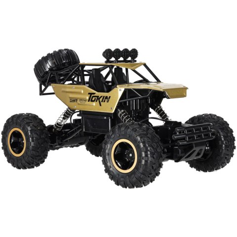 Samochód zdalnie sterowany na pilota RC Rock Crawler 1:12 4WD METAL złoty Kik Sp. z o. o. Sp. k.