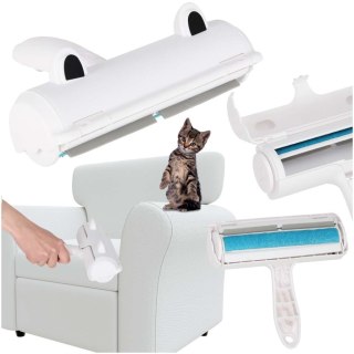 Szczotka wałek rolka do czyszczenia sierści z ubrań tapicerki biała niebieska Kik Sp. z o. o. Sp. k.