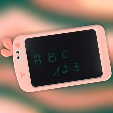 Tablet graficzny do rysowania dla dzieci znikopis tablica ekran LCD 8,5' królik róż Kik Sp. z o. o. Sp. k.