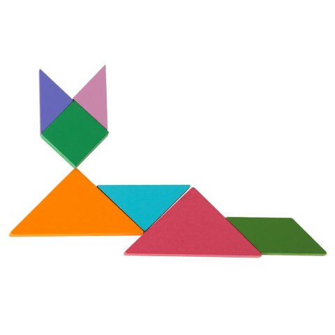 Tangram książeczka magnetyczna układanka montessori klocki gra logiczna 3D Kik Sp. z o. o. Sp. k.