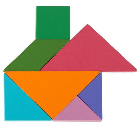 Tangram książeczka magnetyczna układanka montessori klocki gra logiczna 3D Kik Sp. z o. o. Sp. k.