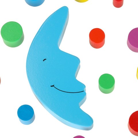 Gra zręcznościowa montessori układanka balansująca klocki drewniane księżyc Kik Sp. z o. o. Sp. k.