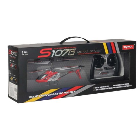 Helikopter zdalnie sterowany na pilota RC SYMA S107G czerwony Kik Sp. z o. o. Sp. k.