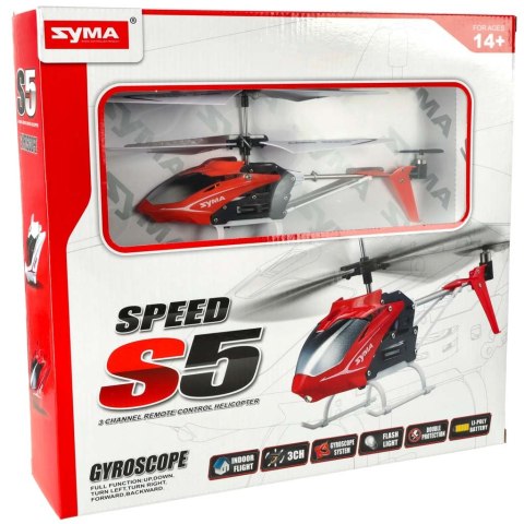 Helikopter zdalnie sterowany na pilota RC SYMA S5 3CH czerwony Kik Sp. z o. o. Sp. k.