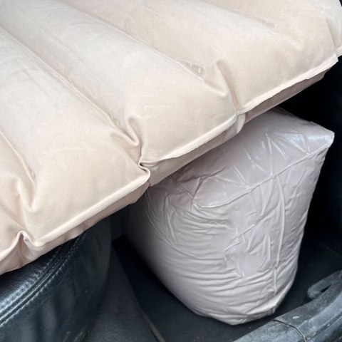 Materac łóżko do samochodu auta dmuchany + pompka beżowy Kik Sp. z o. o. Sp. k.