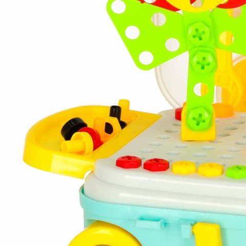 Wkrętarka wiertarka śrubki klocki konstrukcyjne zestaw majsterkowicza walizka 258 elementów Kik Sp. z o. o. Sp. k.