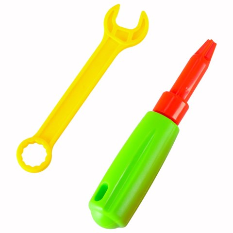 Wkrętarka wiertarka śrubki klocki konstrukcyjne zestaw majsterkowicza walizka 258 elementów Kik Sp. z o. o. Sp. k.