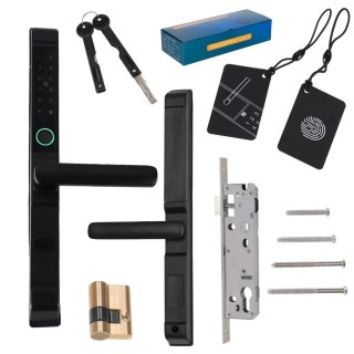 Klamka do drzwi zamek elektroniczny szyfrowy na kod odcisk palca kartę Kik Sp. z o. o. Sp. k.