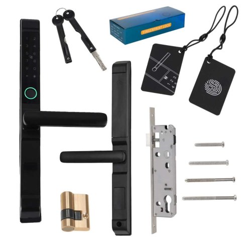 Klamka do drzwi zamek elektroniczny szyfrowy na kod odcisk palca kartę Kik Sp. z o. o. Sp. k.