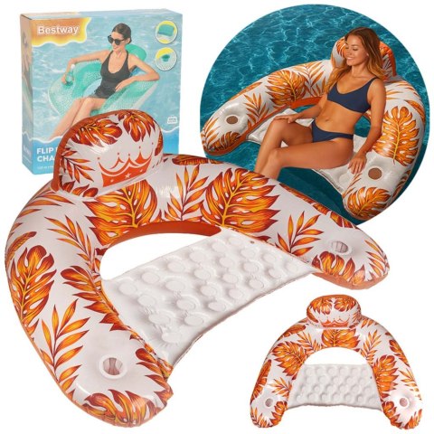 Krzesło do pływania fotel leżak hamak wodny pomarańczowy Kik Sp. z o. o. Sp. k.