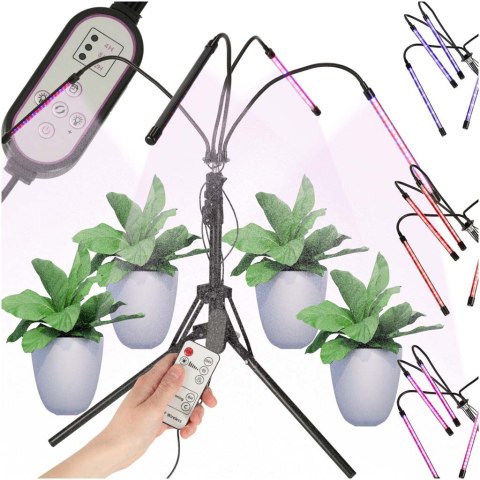 Lampa do roślin LED uprawy wzrostu panel na statywie 4x80LED Kik Sp. z o. o. Sp. k.