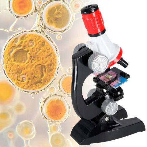 Mikroskop szkolny edukacyjny naukowy 1200x akcesoria Kik Sp. z o. o. Sp. k.