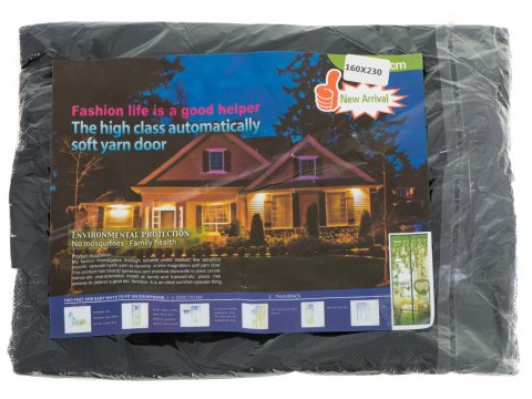 Moskitiera siatka magnetyczna na drzwi 160x230cm CZARNA Kik Sp. z o. o. Sp. k.