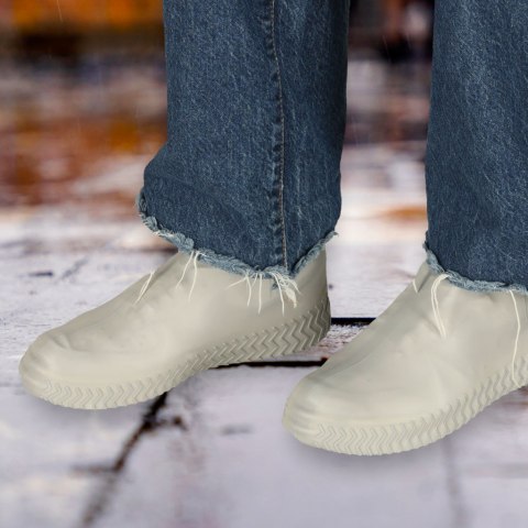 Nakładki przeciwdeszczowe na buty ochraniacze nieprzemakalne przeciwdeszczowe kalosze M szare roz. 35-38 Kik Sp. z o. o. Sp. k.