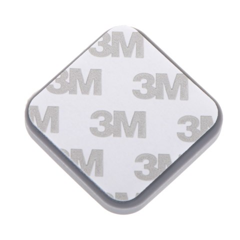 Odbojnik do drzwi samoprzylepny silikonowy szary kwadrat Kik Sp. z o. o. Sp. k.