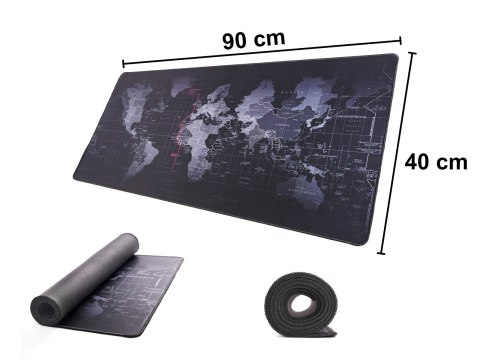 Podkładka pod mysz na biurko mata mapa świata 40x90cm Kik Sp. z o. o. Sp. k.