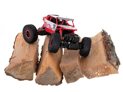 Samochód zdalnie sterowany na pilota RC Rock Crawler HB 2,4GHz 1:18 czerwony Kik Sp. z o. o. Sp. k.