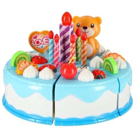 Tort urodzinowy do krojenia na rzepy kuchnia 80 elementów niebieski Kik Sp. z o. o. Sp. k.