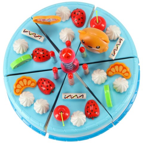 Tort urodzinowy do krojenia na rzepy kuchnia 80 elementów niebieski Kik Sp. z o. o. Sp. k.