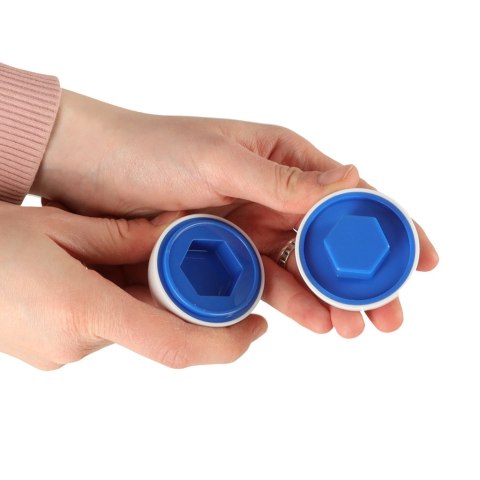 Układanka edukacyjna sorter dopasuj kształty i kolory jajka 6 sztuk Kik Sp. z o. o. Sp. k.