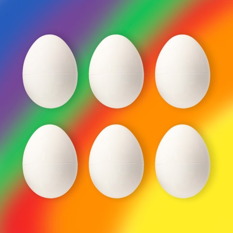 Układanka edukacyjna sorter dopasuj kształty i kolory jajka 6 sztuk Kik Sp. z o. o. Sp. k.