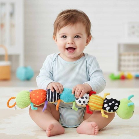 Zabawka interaktywna gąsienica pluszowa muzyczna Kik Sp. z o. o. Sp. k.