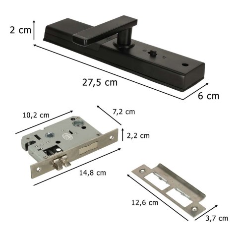 Zamek elektroniczny do drzwi SMART klamka inteligentna na kod odcisk palca bluetooth Kik Sp. z o. o. Sp. k.