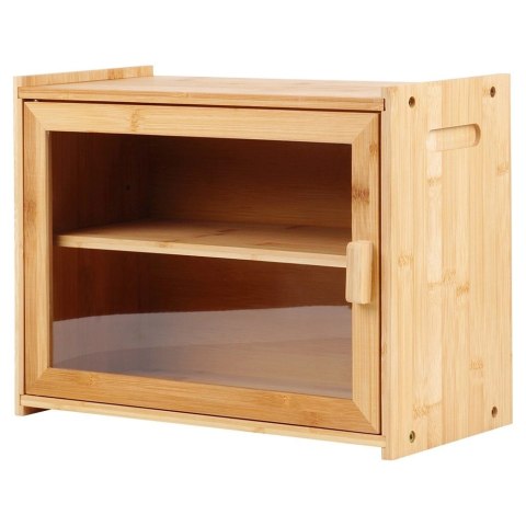 Chlebak 2-Poziomowy Półka Pojemnik na Chleb ze Szczypcami VILDE 40x20x31 cm