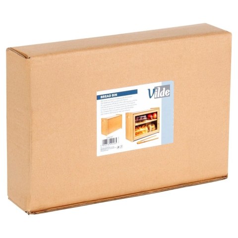 Chlebak 2-Poziomowy Półka Pojemnik na Chleb ze Szczypcami VILDE 40x20x31 cm