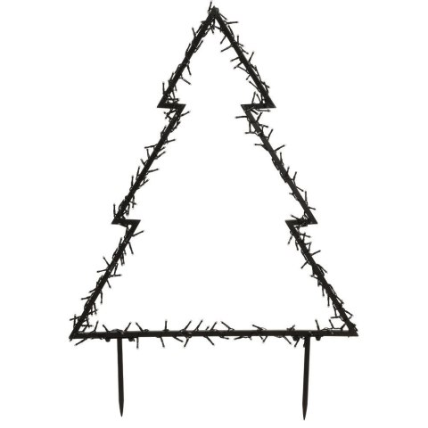 Choinka LED Zewnętrzna VILDE 75 cm 175 LED Metal IP44 z Kotwami