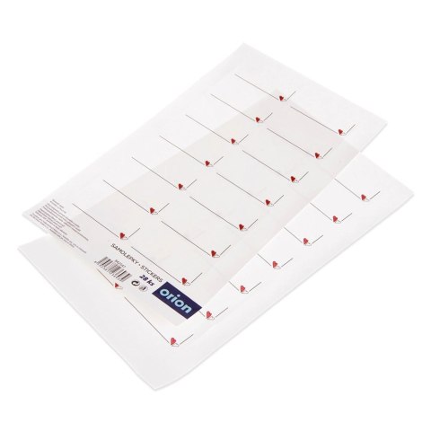 Etykiety Samoprzylepne na Słoiki ORION 28 szt. Prostokąt z Sercem