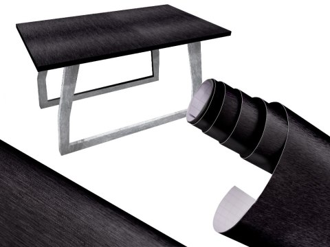 Folia rolka metalic szczotkowana czarna 1,52x30m Kik Sp. z o. o. Sp. k.