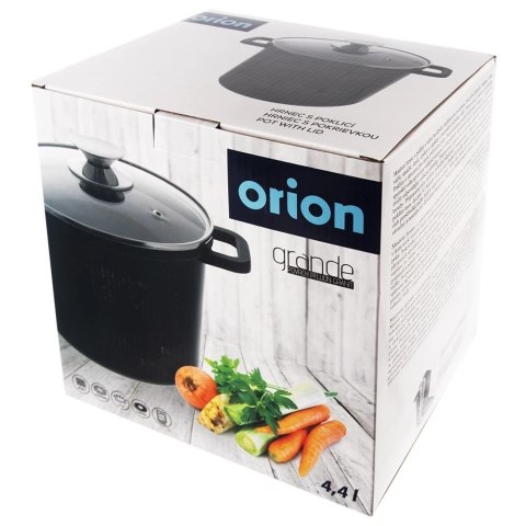 Garnek Granitowy ORION GRANDE Wysoki 21 cm 4,2 L Indukcja Piekarnik