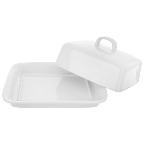 Maselniczka Ceramiczna Maselnica Pojemnik na Masło ORION Biała