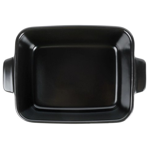 Naczynie Ceramiczne do Zapiekania 16 x 11 cm Czarne z uchwytami VILDE