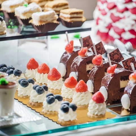 Podkład pod Ciasto Prostokąt Złoty 33 x 12 cm ORION do Mazurka