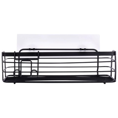 Półka Pod Prysznic Metalowa Czarna Przyklejana LOFT 295 cm VILDE