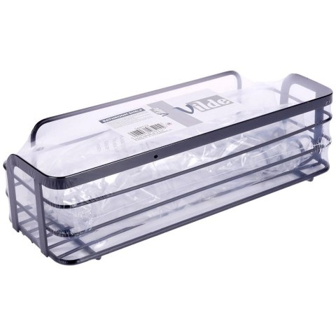 Półka Pod Prysznic Metalowa Czarna Przyklejana LOFT 295 cm VILDE